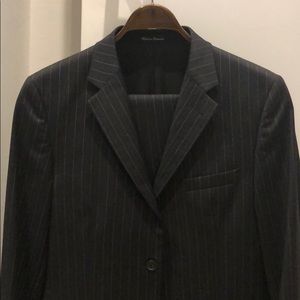 H&M pinstripe slim fit full suit